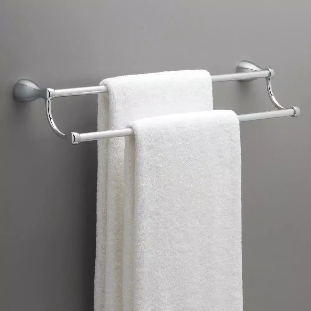 Delta Foundations 24 in. Double Towel Bar, Polished Chrome