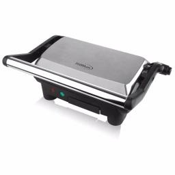 PREMIUM 1000W 2-Slice Panini Press and Indoor Grill with Removable Non-Stick Plates, Black thumbnail 1