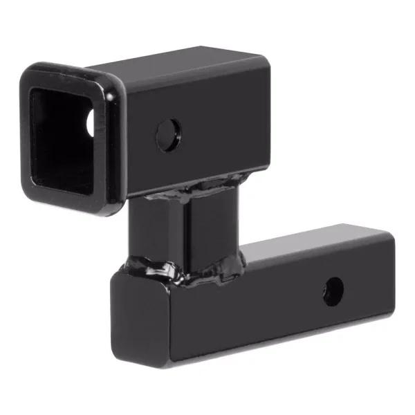 CURT 2" Receiver Raised Hitch Extension Adapter, 4-1/4" Rise, 5-1/4" Extension, 350 lbs Tongue Weight