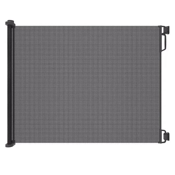 Perma Child Safety Extra-Tall and Extra-Wide Outdoor Retractable Gate, 41 in. H x 71 in. W, Black
