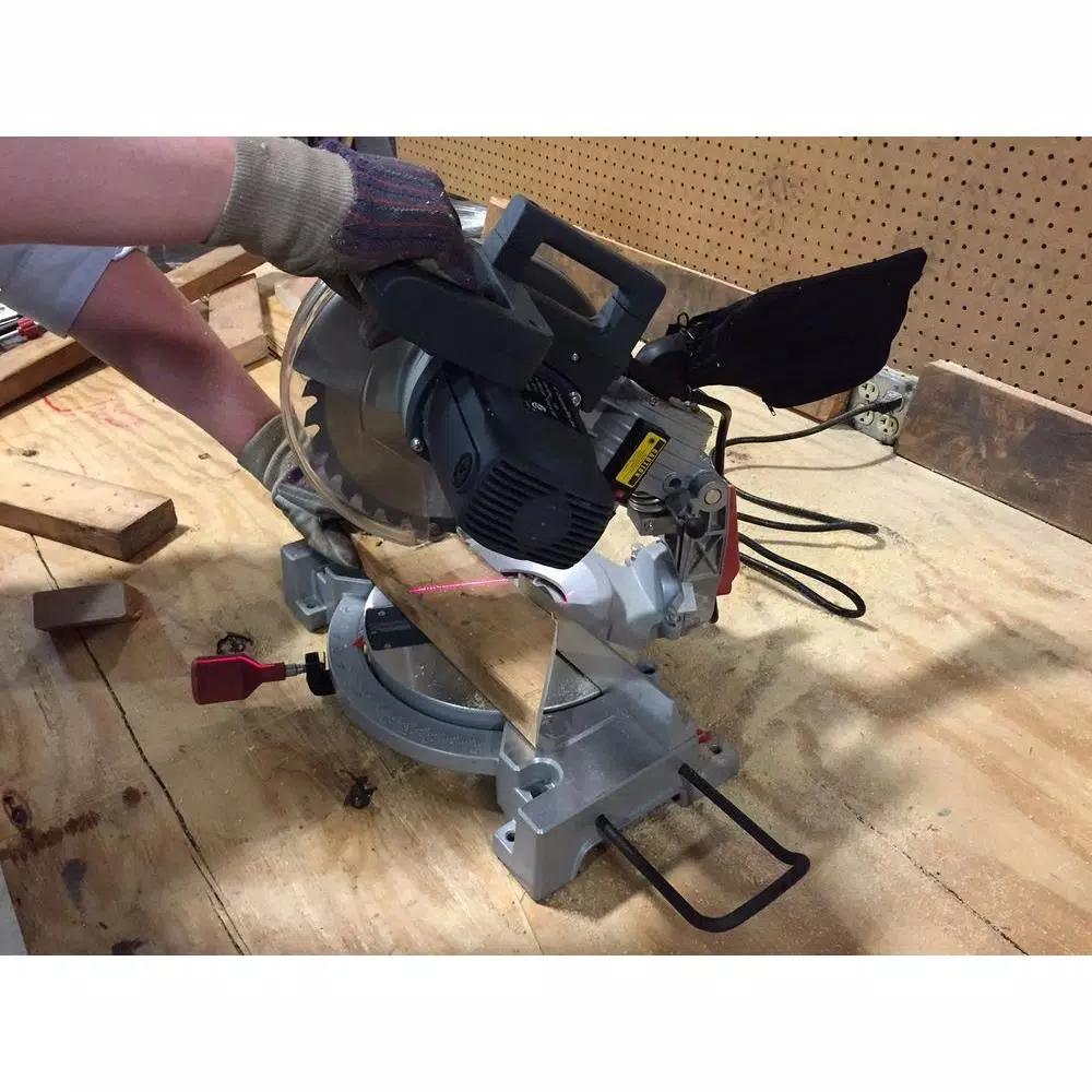 Professional Woodworker 10 in. Compound Miter Saw with Laser Guide, 15-Amp