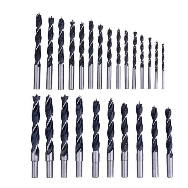 Professional Woodworker 25-Piece Brad Point Drill Bit Set, Heat Treated Carbon Steel