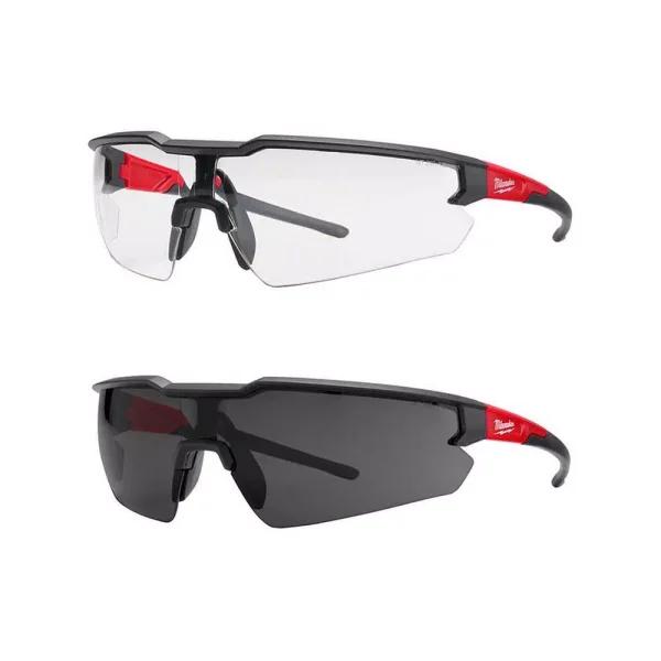 Milwaukee Safety Glasses with Clear and Tinted Lenses, 2-Pack