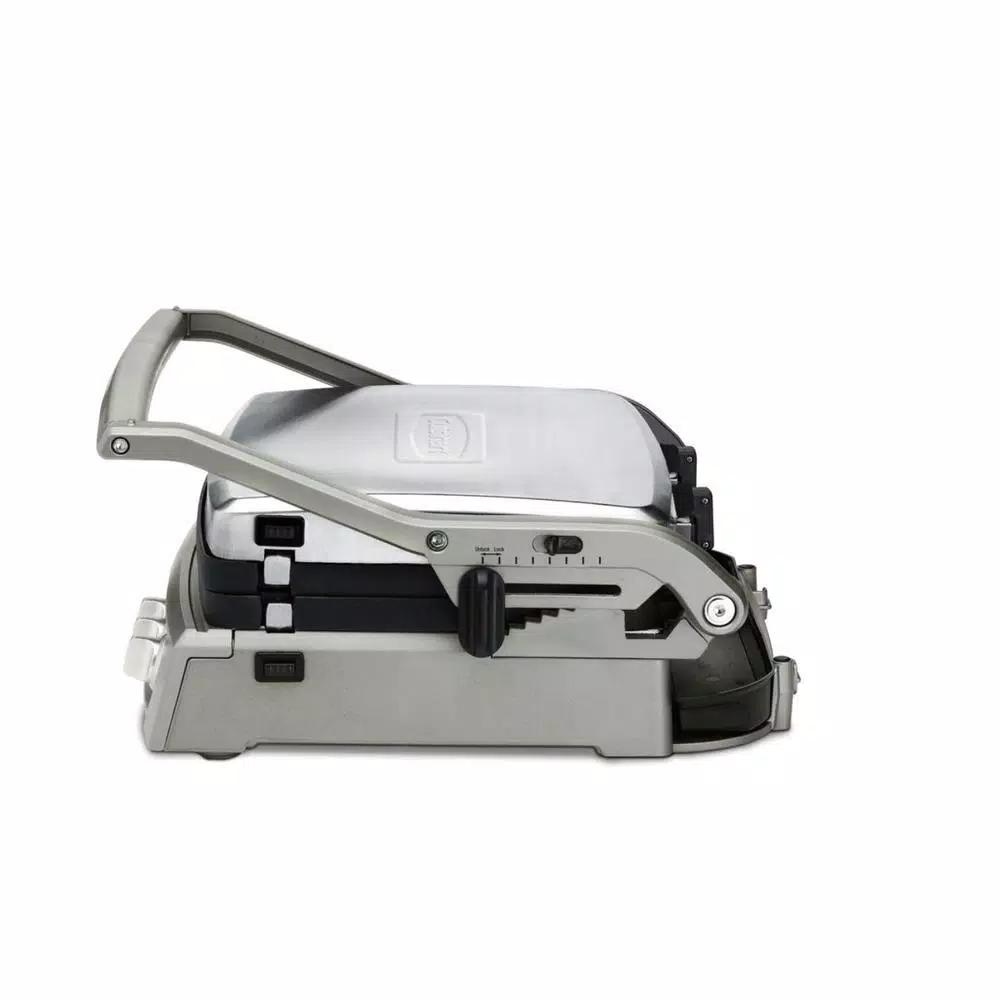 Cuisinart Griddler Elite 240 sq. in. Indoor Electric Grill and Panini Press, Brushed Stainless Steel
