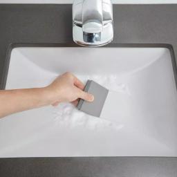 Umbra Flex 4 in. Silicone Sink Squeegee and Soft Brush Cleaner, Grey thumbnail 6