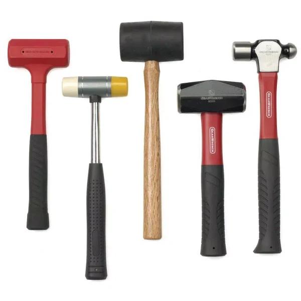 GearWrench 5-Piece Hammer and Mallet Set with Fiberglass Handles