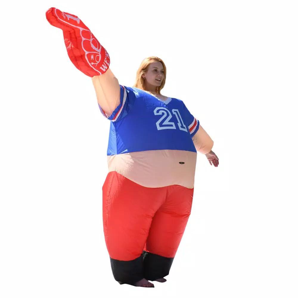 ALEKO'S Inflatable #1 Sports Fan Pot Belly Halloween Costume for Adults