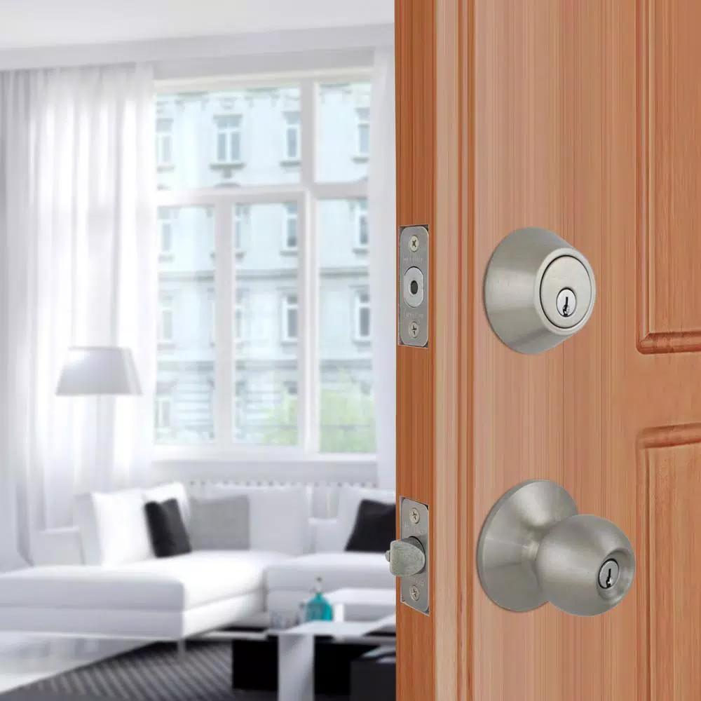 Defiant Saturn Stainless Steel Entry Combo Pack with Deadbolt