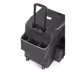 Rubbermaid Dark Gray Medium Executive Quick Cart with Telescopic Handle and 40 lb. Capacity thumbnail 2