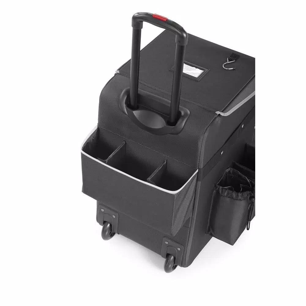 Rubbermaid Dark Gray Medium Executive Quick Cart with Telescopic Handle and 40 lb. Capacity