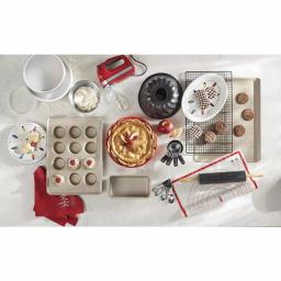 Home Basics Non-Stick Steel Fluted Bundt Cake Pan, Grey thumbnail 2