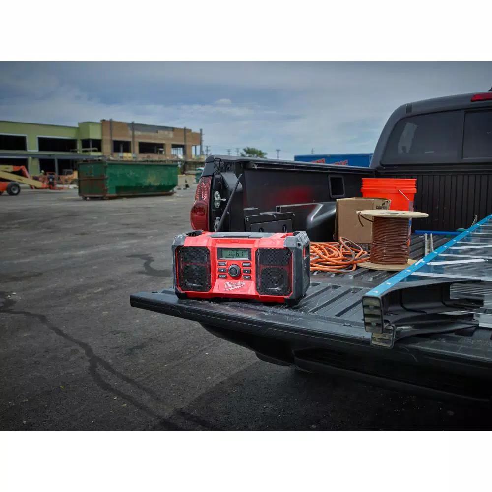 Milwaukee M18 18V Lithium-Ion Cordless Jobsite Radio with INKZALL Marker