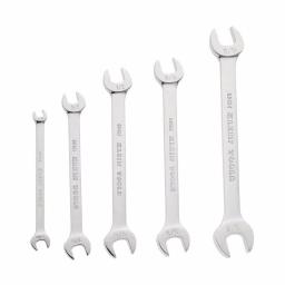 Klein Tools 5-Piece Open-End Wrench Set, Alloy Steel, Chrome-Plated thumbnail 3