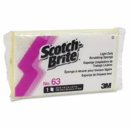 Scotch-Brite Light Duty Scrubbing Sponge, Yellow/White (20 Count) thumbnail 2