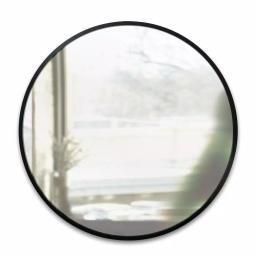 Umbra HUB Contemporary Round Mirror with Black Rubber Rim, 24 in. thumbnail 3