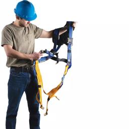 Werner Blue Armor 1000 Positioning Harness with 3 D-Rings, Small, Blue thumbnail 2