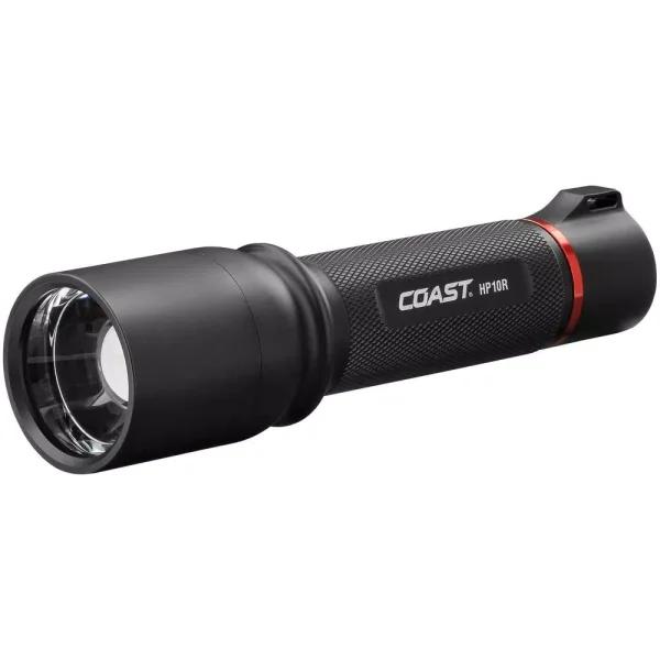 Coast HP10R 1050 Lumen Rechargeable Focusing LED Flashlight with Dual Power Flex Charge