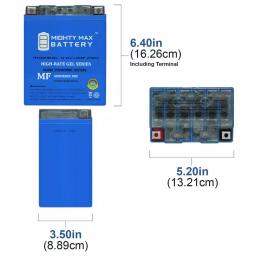 MIGHTY MAX BATTERY Mighty Max YTX14 Ah GEL 12V 12Ah 210 CCA Maintenance Free Sealed Lead Acid Battery thumbnail 5