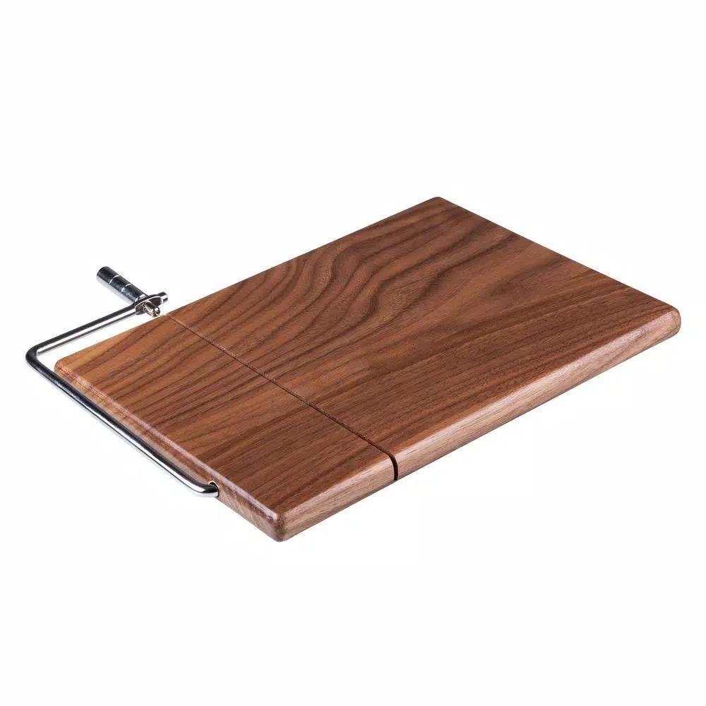 Legacy Picnic Time Legacy Meridian Black Walnut Cheese Board and Slicer