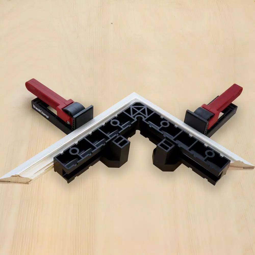 Milescraft TrackClampKit100 90-Degree Corner Clamp Track Kit, 5-Piece Set