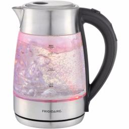 Frigidaire 7.2-Cup Silver Glass Electric Kettle with Digital Temperature Control thumbnail 2