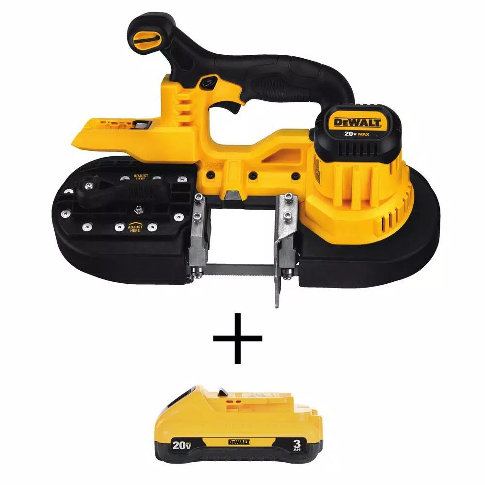 DEWALT DCS371B 20V MAX Cordless Band Saw Kit with 3.0 Ah Battery