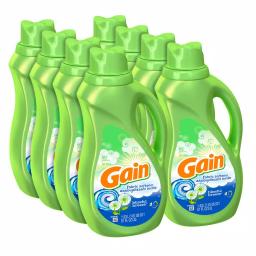 Gain Blissful Breeze Liquid Fabric Softener, 51 oz (60 Loads), 8-Pack thumbnail 1