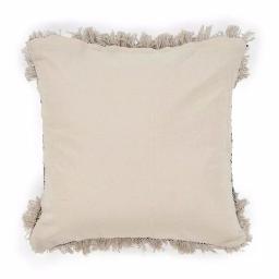 LR Resources Cottage Natural and Black Geometric 20 in. x 20 in. Cotton Throw Pillow thumbnail 3