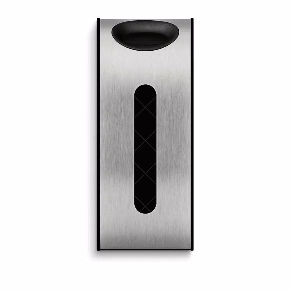 simplehuman Wall Mount Grocery Bag Holder, Brushed Stainless Steel
