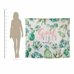 Stratton Home Decor Good Vibes Only Botanical Tapestry Wall Hanging thumbnail 4