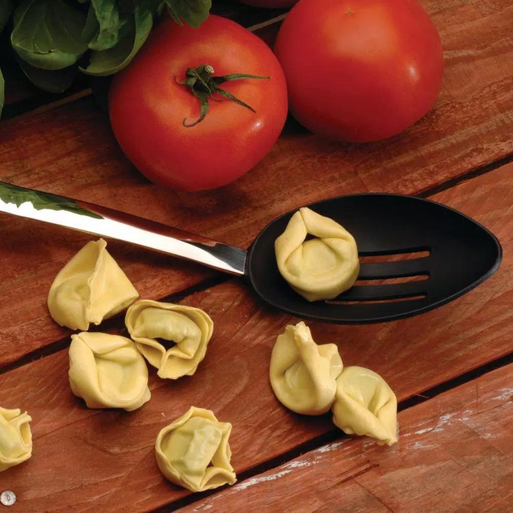 BergHOFF Straight Line Nylon Slotted Serving Spoon, Non-Stick Safe