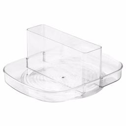 interDesign Linus Clear Napkin Spinner and Condiment Organizer thumbnail 1