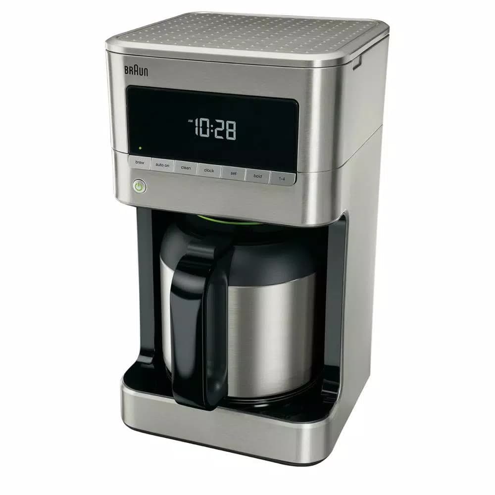 Braun Brew Sense 10-Cup Stainless Steel Drip Coffee Maker with Thermal Carafe