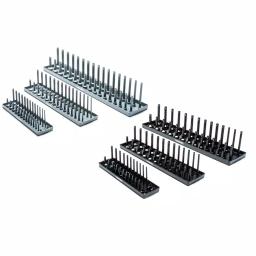Husky 6-Piece SAE and Metric Socket Rack Set for 1/4 in., 3/8 in., and 1/2 in. Drives thumbnail 1