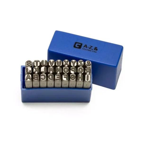 Capri Tools Professional 3/16 in. Letter Stamp Set, 27-Piece Chrome Vanadium Steel