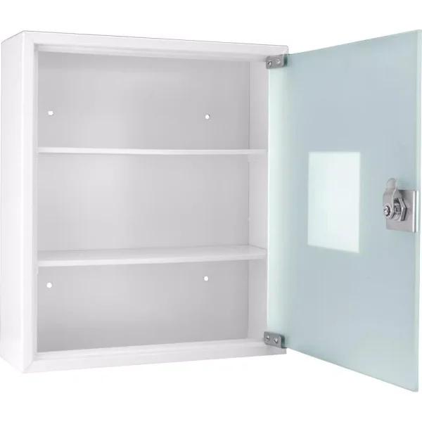 BARSKA Standard Medical Cabinet First Aid Kit with 3 Shelves and Magnetic Dry Erase Pad