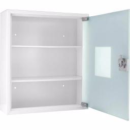 BARSKA Standard Medical Cabinet First Aid Kit with 3 Shelves and Magnetic Dry Erase Pad thumbnail 1
