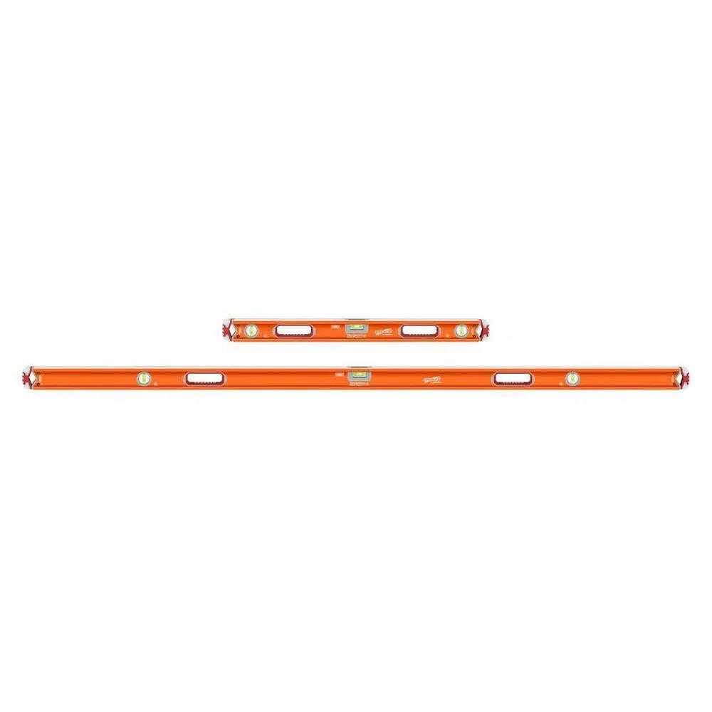 Swanson Savage Magnetic Box Beam Level Jamber Kit - 32 in. and 78 in. Levels with Gelshock End Caps
