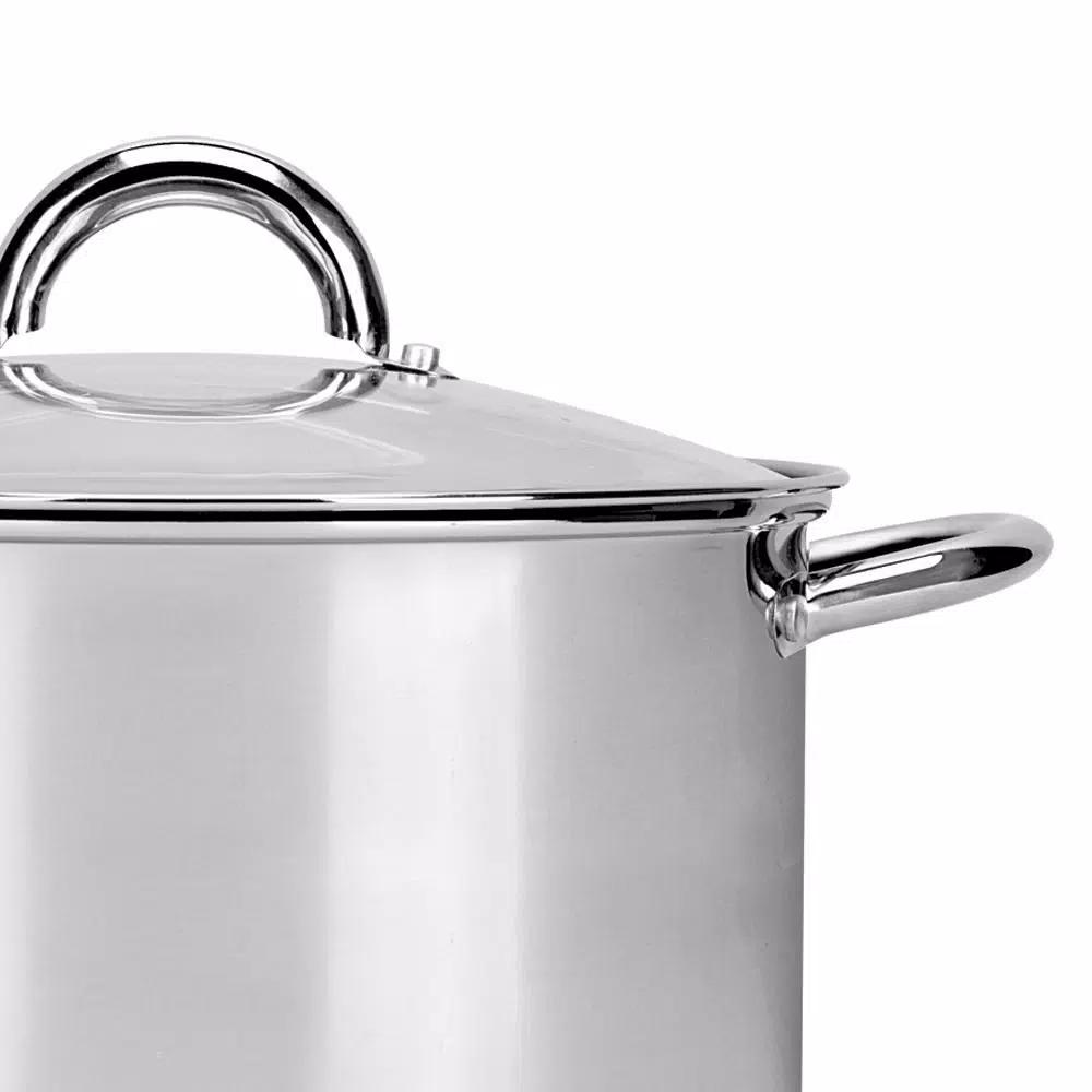 Range Kleen Preferred 8 qt. Stainless Steel Stock Pot with Glass Lid