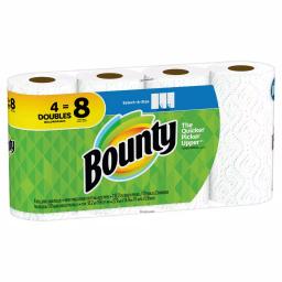 Bounty Select-A-Size White Paper Towel Rolls, 4 Double Rolls (6-Pack) thumbnail 2