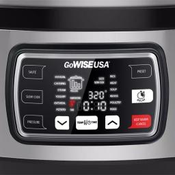 GoWISE USA Ovate 8.5 Qt. Stainless Steel Electric Oval Pressure Cooker with Accessories and 50 Recipes thumbnail 5