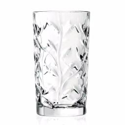 Lorren Home Trends RCR Laurus Crystal Highball Glasses, Set of 6, 12 oz. thumbnail 1