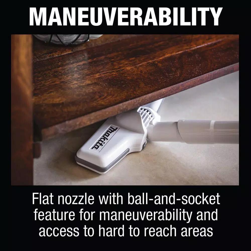 Makita 18V LXT Brushless Cordless 3-Speed Vacuum with White Cyclonic Attachment (Tool-Only)