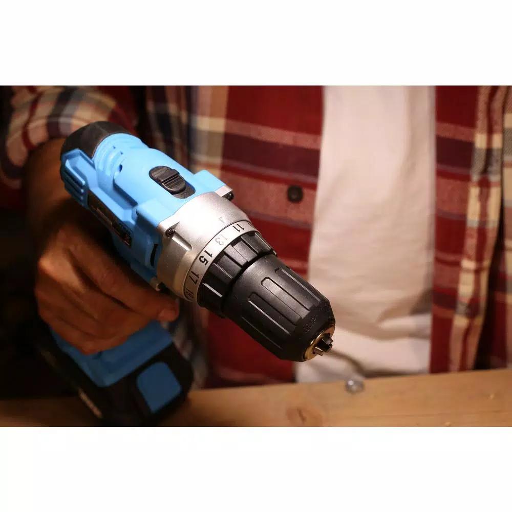 Pulsar PT2520 20V Cordless 1/2 in. Drill/Driver Kit with 2 Ah Battery and 1-Hour Charger