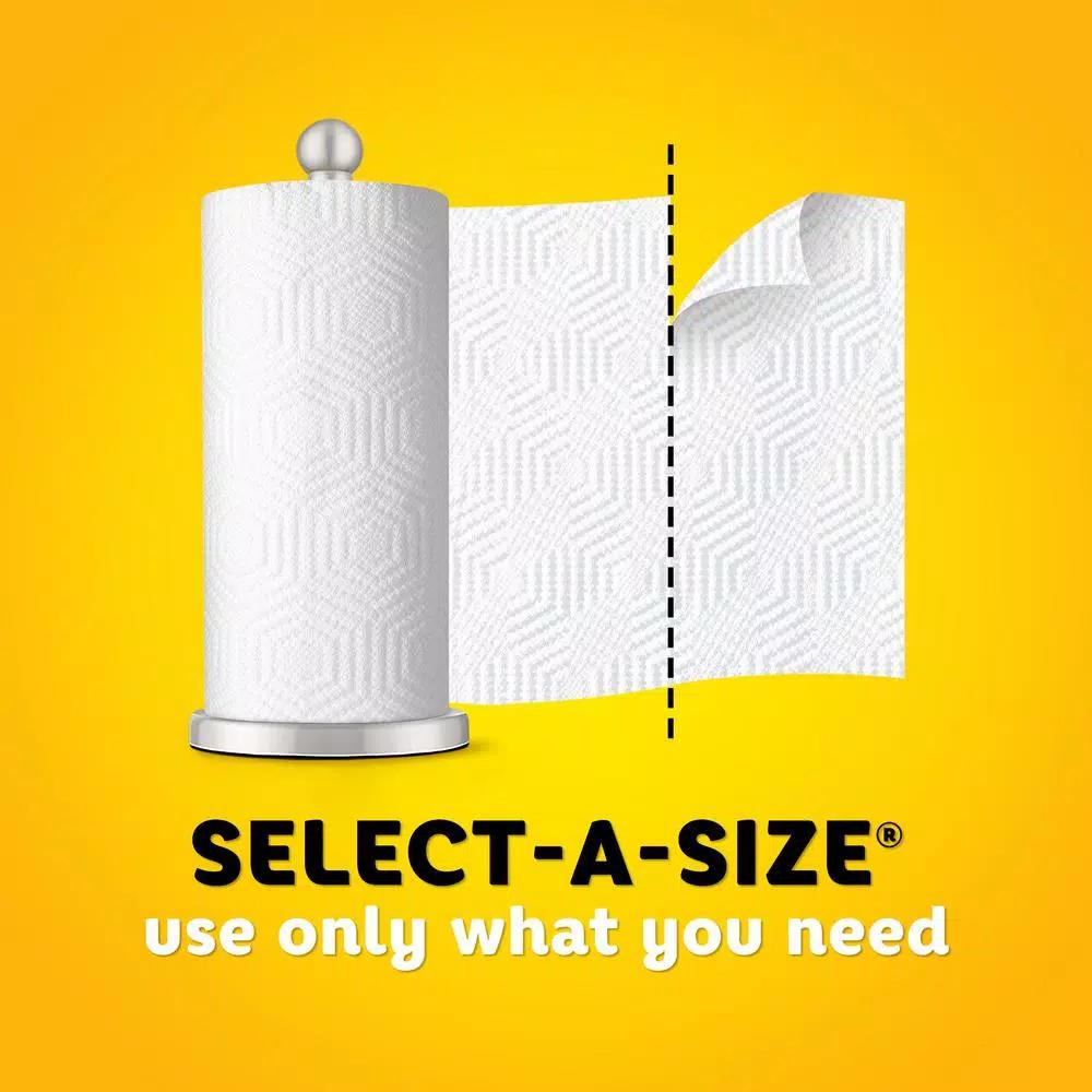 Bounty Select-A-Size White Paper Towel Rolls, 24 Rolls (12-Pack of 2 Giant Rolls)