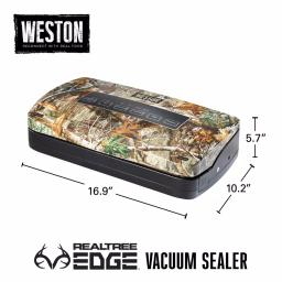 Weston Realtree by Weston Camouflage Food Vacuum Sealer with Roll Storage and Bag Cutter thumbnail 2