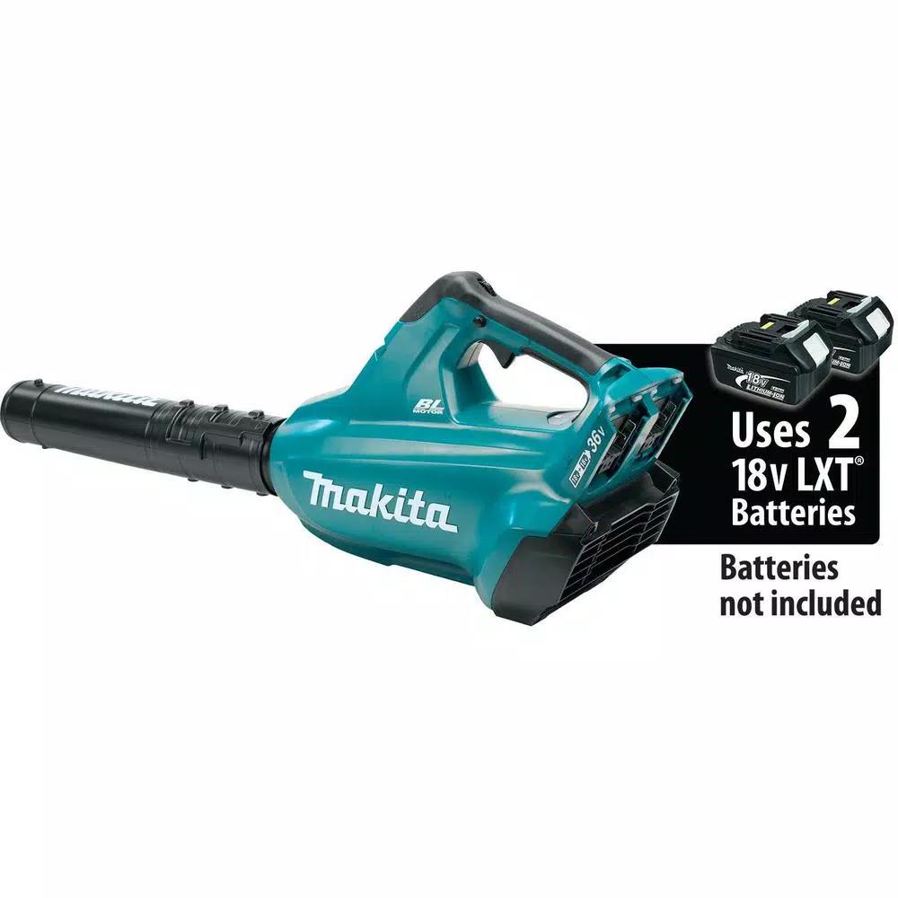 Makita 36V (18V x2) LXT Brushless Cordless Handheld Leaf Blower with Flat End Nozzle