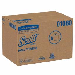 Kleenex Essential Hard Roll Paper Towels, 8 in. x 425 ft., White (12 Rolls per Carton) thumbnail 4