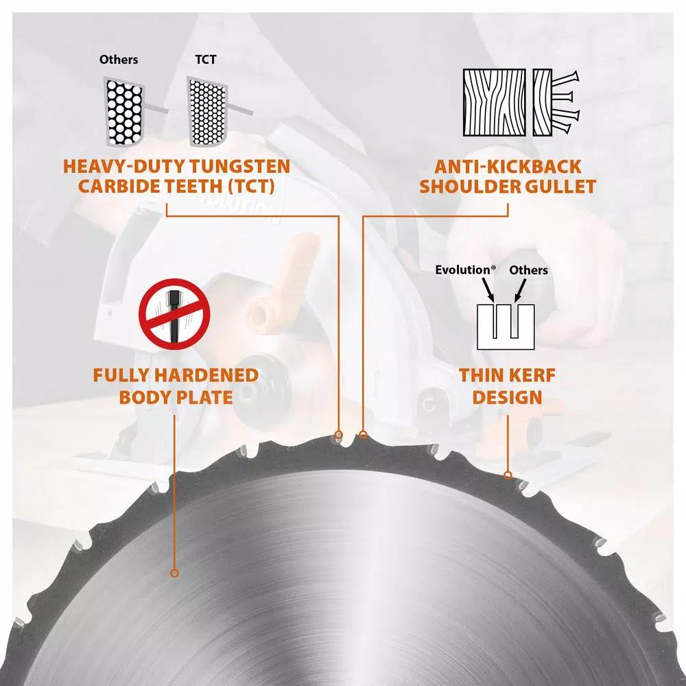 Evolution Power Tools Evolution RAGEBLADEX 7-1/4 in. 20-Teeth Multi-Material Miter Saw Blade