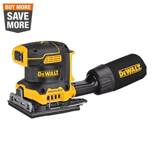 DEWALT 20V MAX XR Cordless Brushless 1/4 Sheet Variable Speed Sander (Tool-Only)